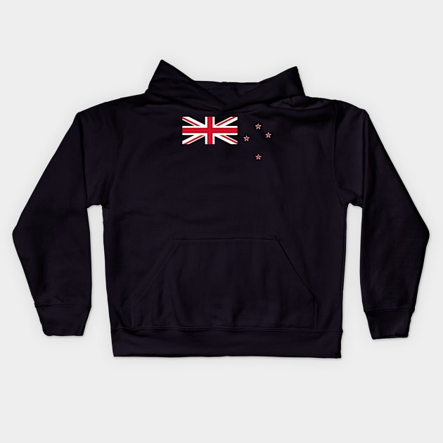 New Zealand Flag Kids Hoodie by Historia